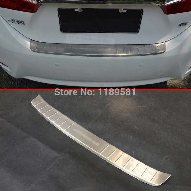 Для Toyota Corolla из нержавеющей стали защита заднего бампера снаружи порога декоративная пластина педали