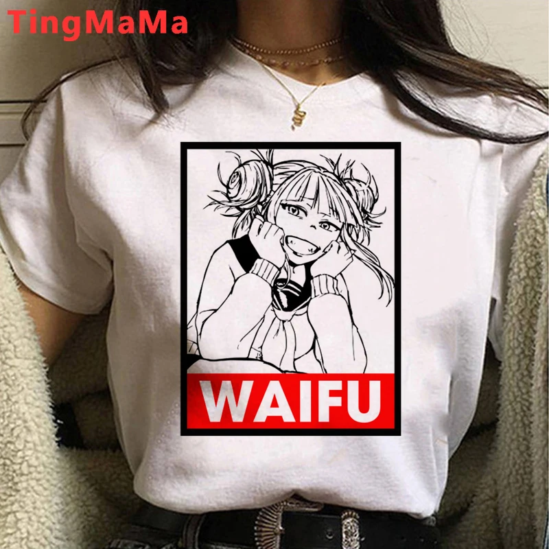 My Hero Academia T Shirt Women Kawaii Cartoon Himiko Toga Graphic Tees Funny Anime Boku No Hero Academia T-shirt Unisex Female oversized t shirt women Tees