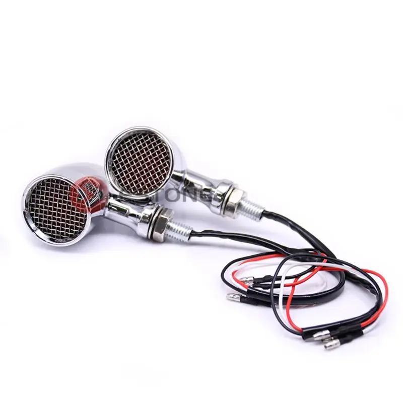 В виде решетки в стиле ретро мотоцикл светодиодный поворота тормозной сигнал ходовой задний светильник