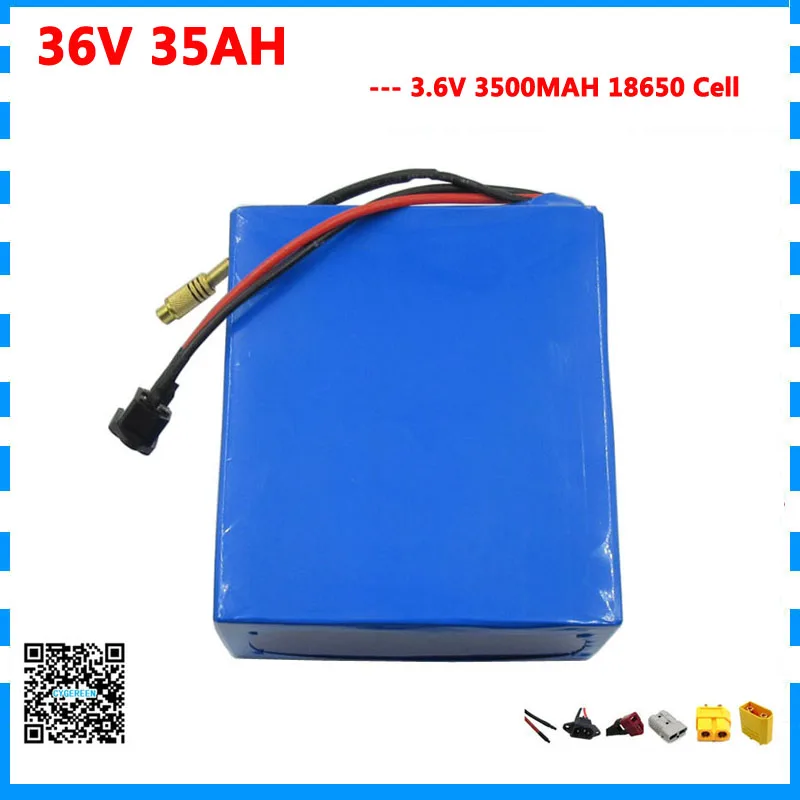 Аккумулятор для электровелосипеда 36 В 35 Ач 1500 Вт В|50a bms|battery bike35ah battery |