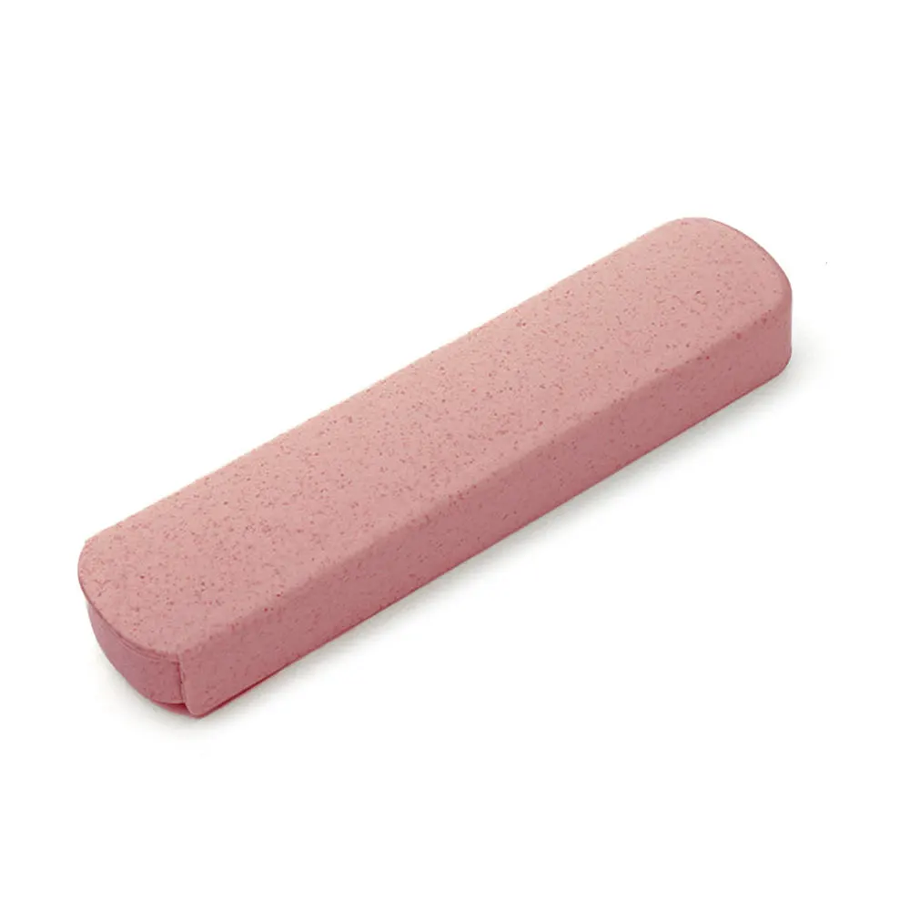 Pink pull box 1 шт. Многофункциональный походный портативный чехол из нержавеющей стали для столовых приборов для пикника, использования на открытом воздухе, милая коробка для канцелярских принадлежностей - Цвет: Pink pull box