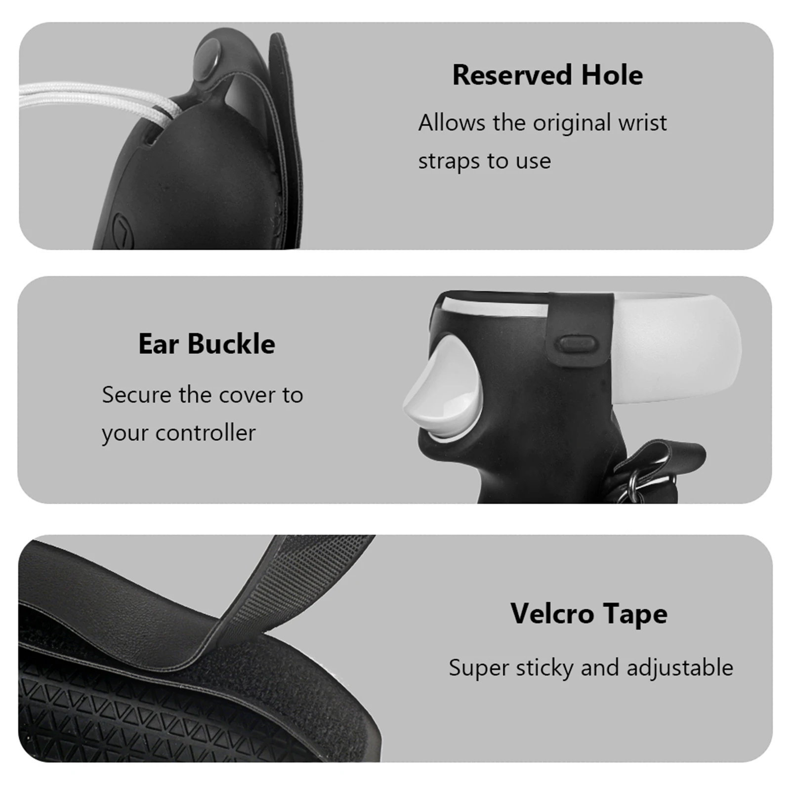 VR Accessories Protective Cover For Oculus Quest 2 VR Touch Controller Cover With Knuckle Strap Handle Grip Waterproof Case