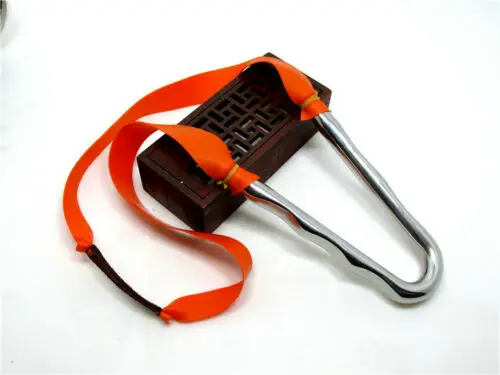 

Archery Slingshot Hunting Catapult Traditional Slingbow Flat Rubber Band Shooting Targer Stainless Steel Cold Bending Huntingbow