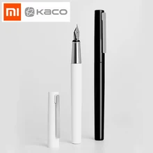 

NEW Xiaomi BRIO Black/White Fountain Pen With Ink Bag Storage Bag Box Case 0.3mm Nib Metal Inking Pen For Writing Signing Pen