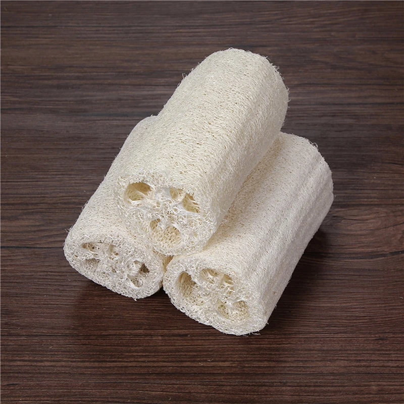 Натуральный Luffa Loofa Ванна Душ мыть горшок для тела чаша Губка скруббер
