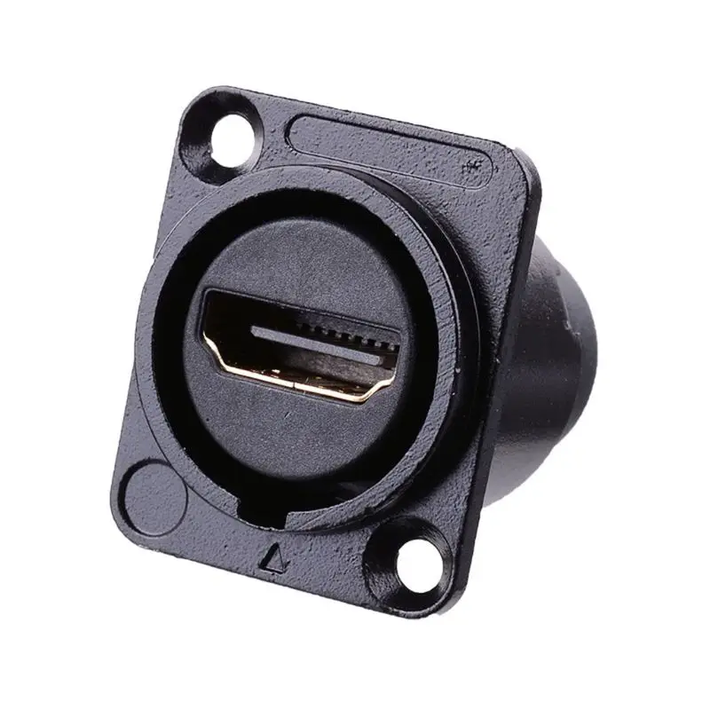

HDMI D-type Socket Network Plug Chassis Panel Mount Audio Connector Metal HD Aviation Cable