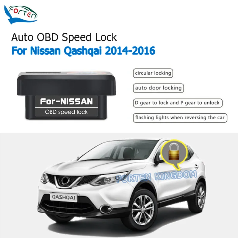 Car Auto OBD Plug And Play Speed Lock & Unlock Device 4 Door For Nissan