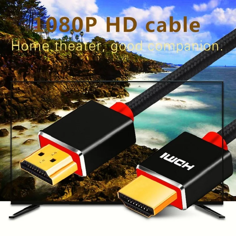 Lungfish HDMI кабель Высокоскоростной 1080P 3D позолоченный кабель hdmi для HDTV xbox PS3 кабель для ноутбука 1 м 2 м 3 м 5 м 10 м 15 м 20 м
