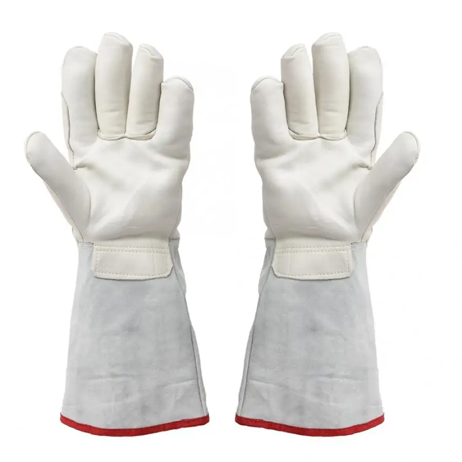 40 см длинное Криогенное lng лечение жидким азотом защитные перчатки рабочие крио перчатки низкотемпературные перчатки