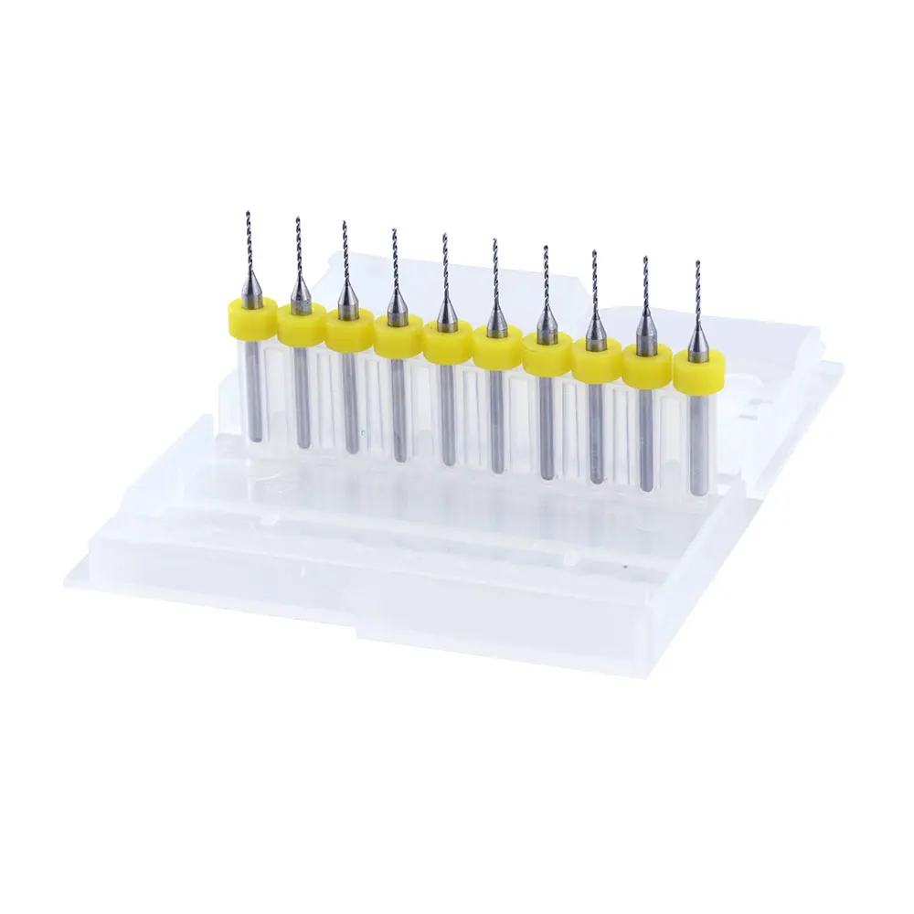 10pcs/Set 0.7mm High Quality Hard Alloy PCB Print Circuit Board Carbide Micro Drill Bits Tool for SMT CNC | Инструменты