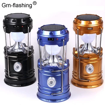 

Ultra Bright Portable Solar Charger Camping Lantern Lamp Outdoor Folding Camp Tent Survival Lamp for Fishing,Emergency,Hiking