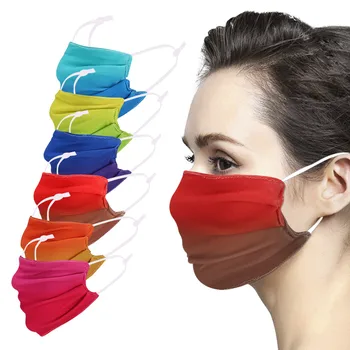 

Skin Care Unisex Adult Washable Tie-dye Printing Adjustable Cotton Breathable Cloth Mask Treatment Mask Facial Mask Mascarilla