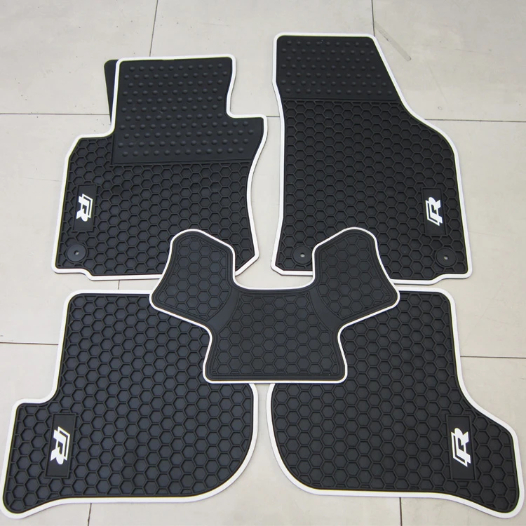 Custom Rubber Car Floor Mats For Volkswagen Golf 6 Scirocco R Tsi Tbt