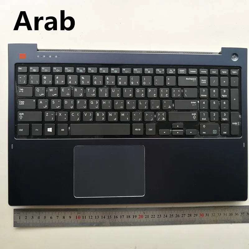 HB /Greek/Arab/Thailand backlit new laptop keyboard with touchpad palmrest for Samsung NP670Z5E 570Z5E NP680Z5E 680Z5G drak blue |