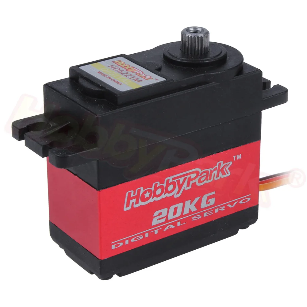Hobbypark цифровой высокий крутящий момент 20 кг сервопривод металлический