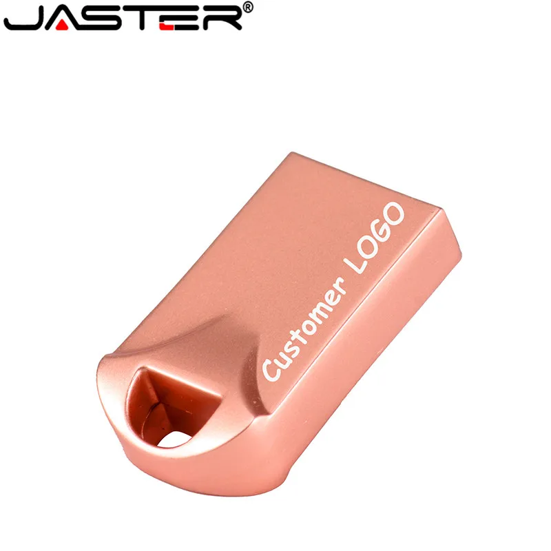 JASTER Mini Metal USB Flash Drive 64GB Pen Drives 32GB Gifts Key Chain Memory Stick 16GB U Disk 8GB 4GB Free Shipping Items