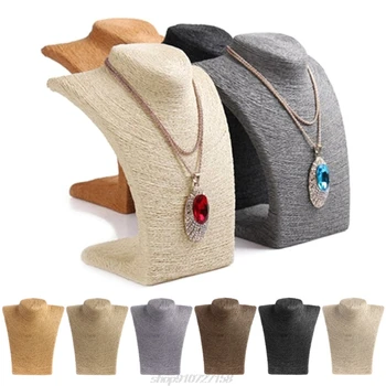 

Woman Rope Mannequin Bust Jewelry Display Stand Shelf Holder Necklace Bust Stand N04 20 Dropshipping