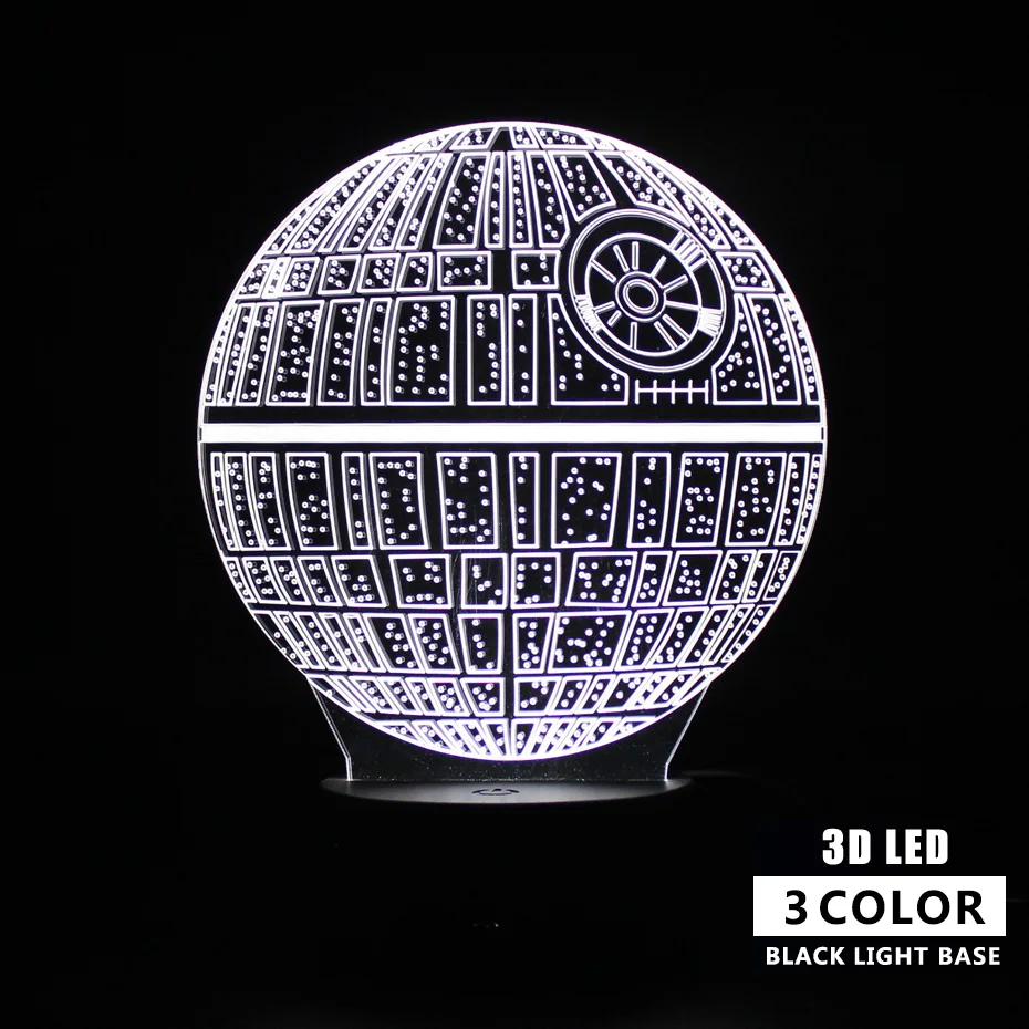 Star wars Planet Kids Room Sleep lights Touch Lamp Remote Control 3d Table Lamp Light Party Decoration Nightlight Projection