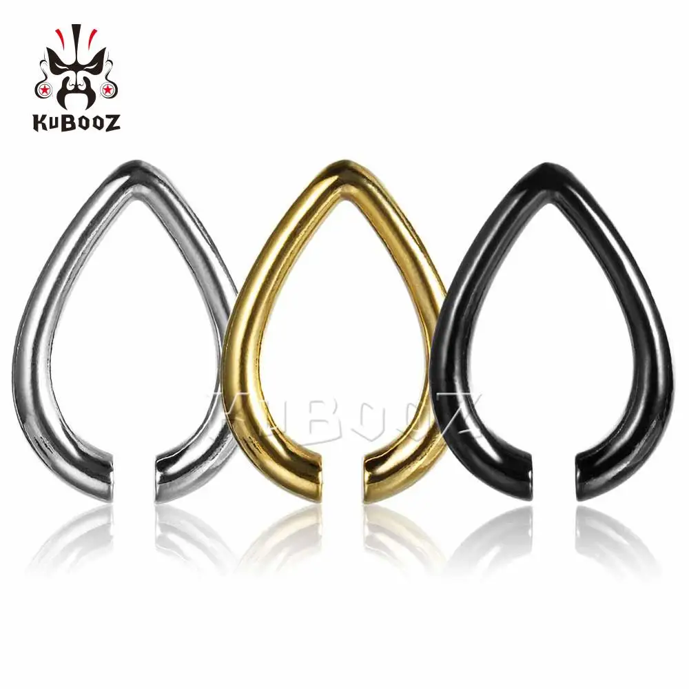 Серьги-клипсы Kubooz Из Нержавеющей Стали Для Пирсинга Ушей разноцветные