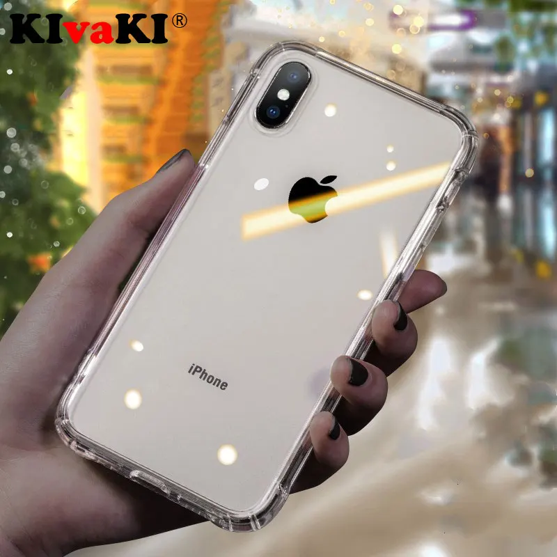 Ультратонкий ударопрочный прозрачный силиконовый чехол для телефона iPhone 11 Pro Max XR