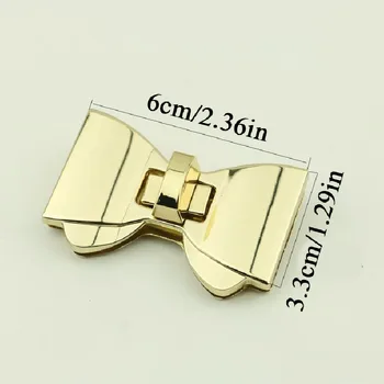 

1PC Butterfly Shape Buckle Latches Clasp Turn Lock Twist Lock Bag Clasp Closure Hardware Replaceable Clasp Bag Accessory