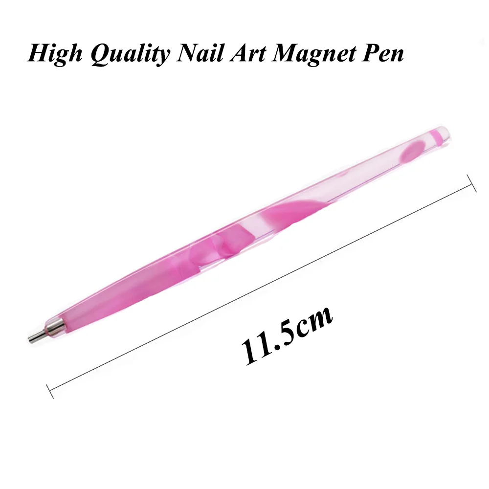 1pcs Magnet Stick Cat Eye Magnetic Pen for 3D Line Strip Effect Nail Gel Polish Drawing Manicure Tool TRA01|Магнитная палочка для