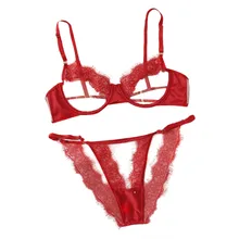 Женское нижнее белье, корсет с кружевом на косточках, муслиновые пижамы, нижнее белье, топы+ трусы, кружевное, имитация шелка, сексапильное нижнее белье, Ropa