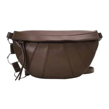

Hot Sale Women Leather Fanny Chest Pack Retro Shoulder Crossbody Bags Casual Durable Solid Color Money Pouch Bolsas Feminina
