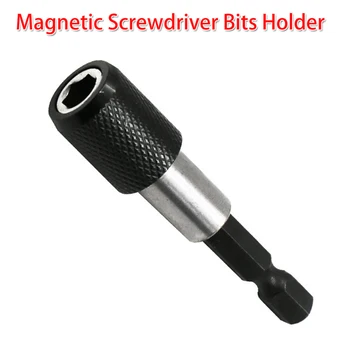 

Magnetic Bits Holder 1/4" 60mm Hex Shank Quick Release Drill Screw Driver Magnetic Screwdriver Bit Holder Socket Extension Set