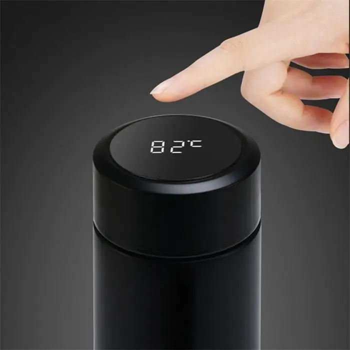 500ml Stainless Steel Thermal Vacuum Mug Temperature Display Touch Coffee Cup
