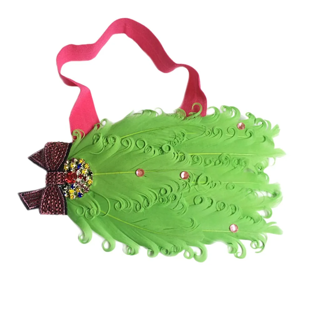 Baby Girls Newborn Headwear Baby flower bow feather headband feather baby headband girl hairbands bow hair Headbands