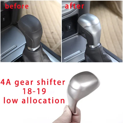 gear shifter Для Toyota prado- переключения передач хромированная формовочная Отделка 1 шт - Цвет: gear shifter