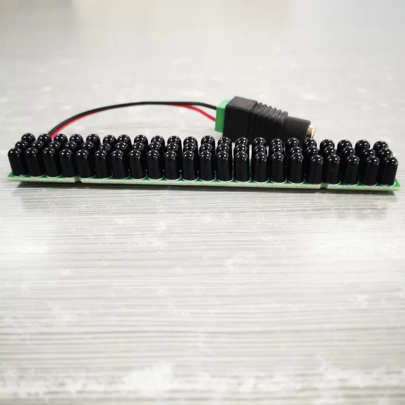 DC12V 940nm ИК-осветитель 66 шт. черный IR светодиодный s инфракрасный светодиодный светильник 90 градусов Мини cctv заполняющий светильник тип полосы безопасности