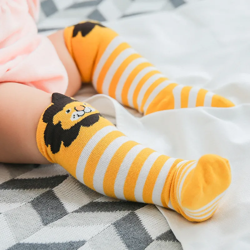 Baby Sport Accessories Spring Autmn Boys Girls Stockings Cotton Cartoon Knee High Children Long Stockings