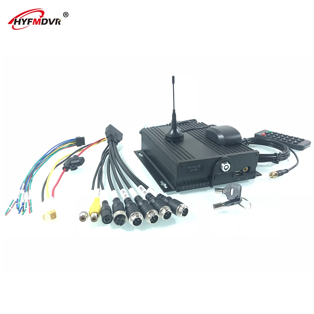 HYFMDVR 720P 4CH SD карта AHD 4G Мобильный цифровой видеорегистратор GPS