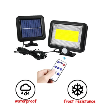 

100 LED garden Solar Light PIR Motion Sensor Powered Street Lamps Garden Outdoor Energy Lighting Waterproof IP65 Wall Lights sep