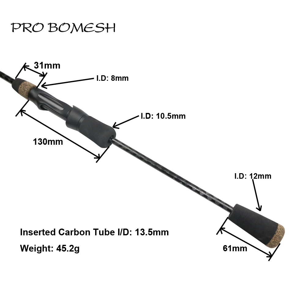 Pro Bomesh 1 Set TVS Spinning Reel Seat Handle Bass Fishing Rod Kit DIY  Fishing Rod Building Accessory Rod Repair Component Pole