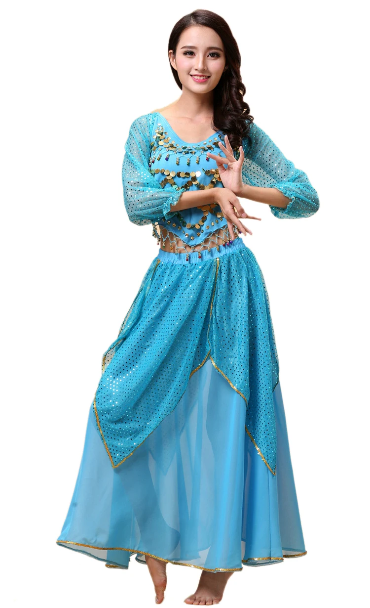 Plus Size Belly Dance Costume Set Indian Egypt Bollywood Dancing Dress Bellydance Stage Performance Clothing Practice Dancewear