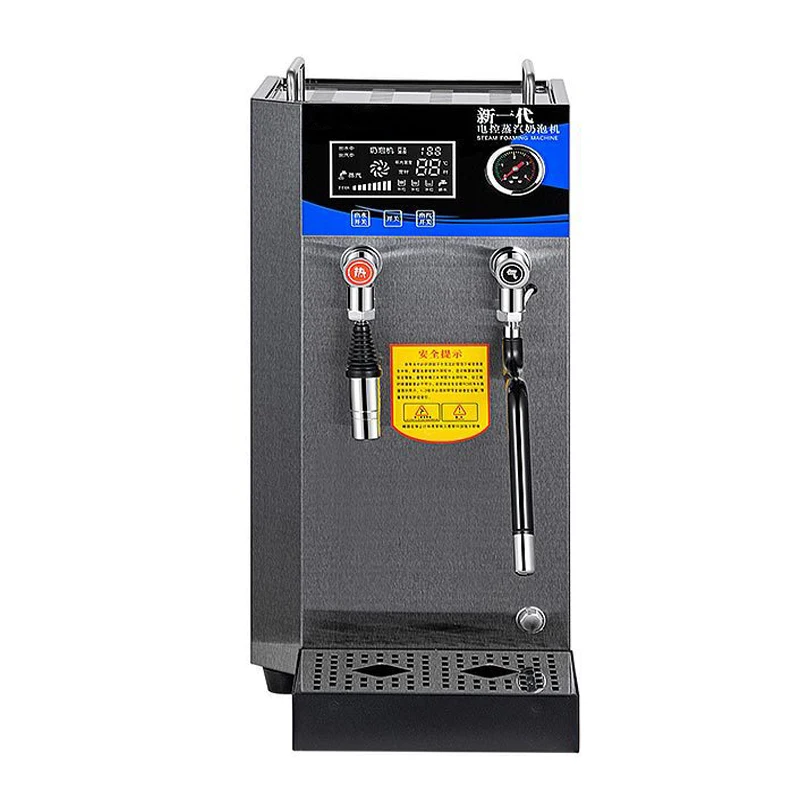 Commercial Milk Tea Shop 10L Steam Boiling Water Machine Double-Layer Automatic Stainless Steel Display Stand 220V 2500W RC-110B