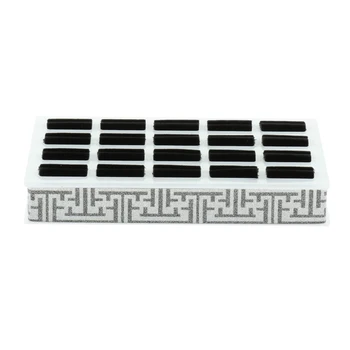

Jewelry Packaging Box Rings Storage and Display Case 20 Slots & 3pcs Earring Stand Organizer Necklace Rack