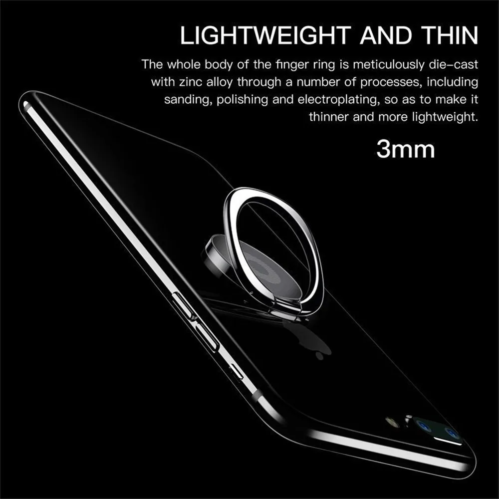 Подставка держатель для смартфона с кольцом на палец iPhone 7plus Samsung HUAWEI IPAD MP3