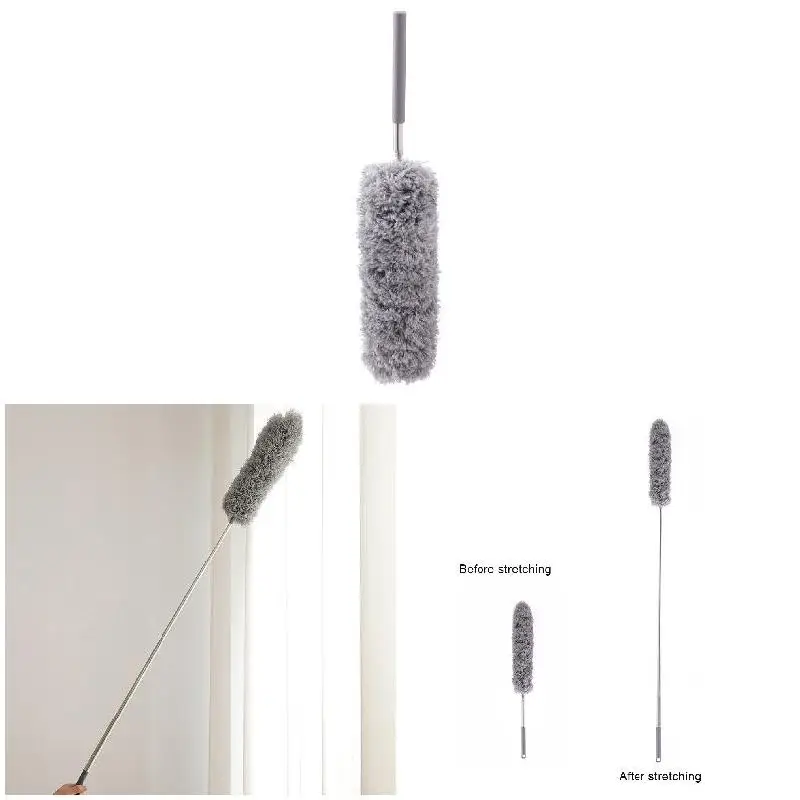 Микрофибра Fexible Head Duster с удлинительным стержнем для потолочных вентиляторов для чистки автомобиля THIN889
