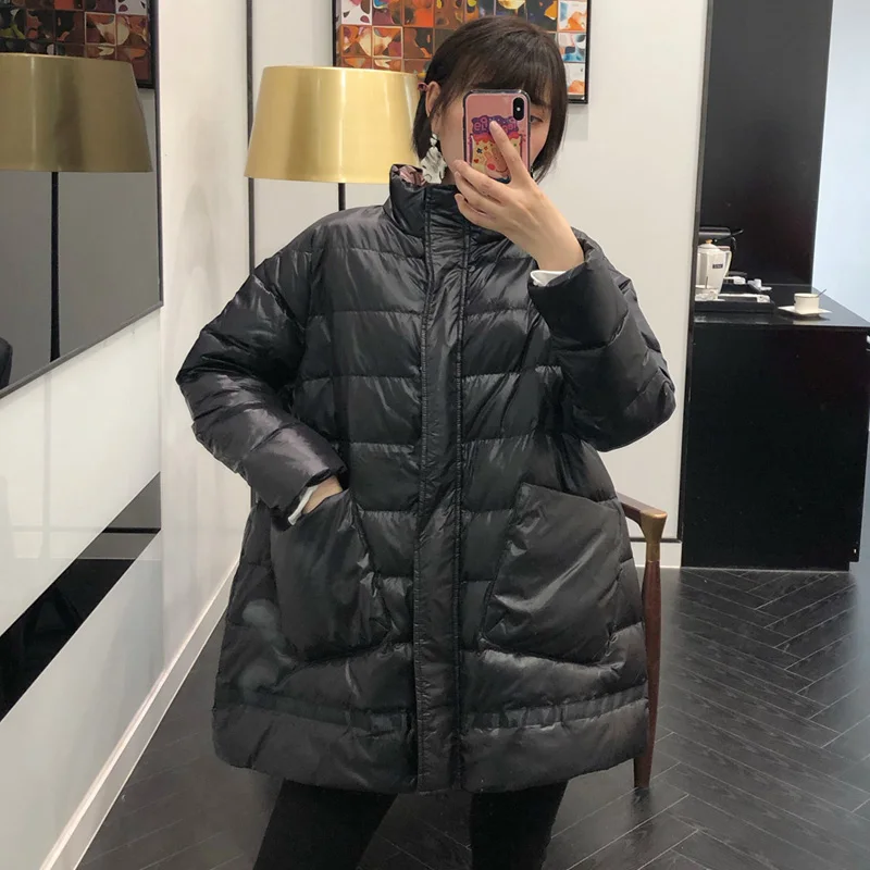 Ultra Light White Duck Down Puffer Jacket Women