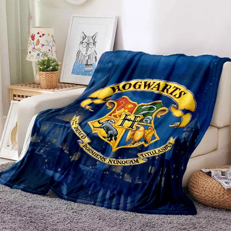 Hogwarts Potter Soft Throw Blanket Flannel All Season Light Weight Living Room/Bedroom Warm | Дом и сад