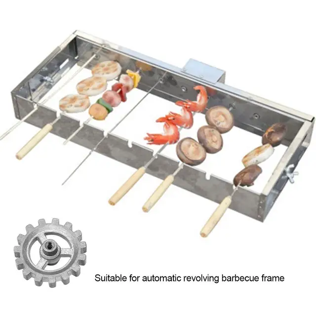 3Db Diy Bbq Keret Felszerelés Automatikus Forgó Fogaskerék -Barbecue Tartozékok Mini Hardverkerék Hőálló Alumínium - Image 5