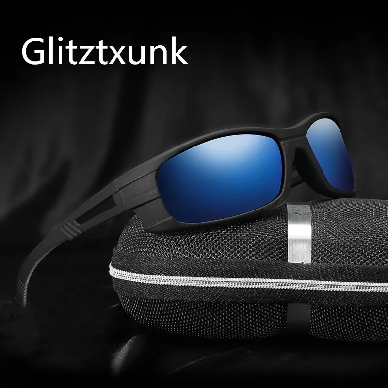 Glitztxunk поляризационные солнцезащитные очки мужские модные квадратные Ретро