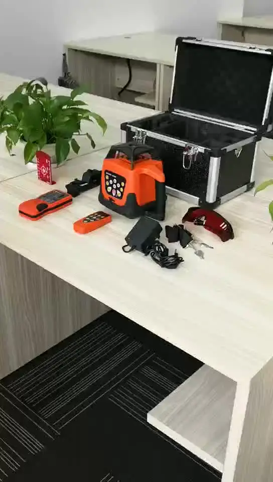 Updated Automatic Self-leveling Rotary Green Laser Level pro for 500m Range + Tripod + 5m Staff of laser level 360