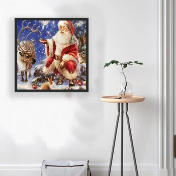 

DIY Diamond Painting Santa Claus Diamond Embroidery Animals Cross Stitch Mosaic Christmas Painting Home Decoration