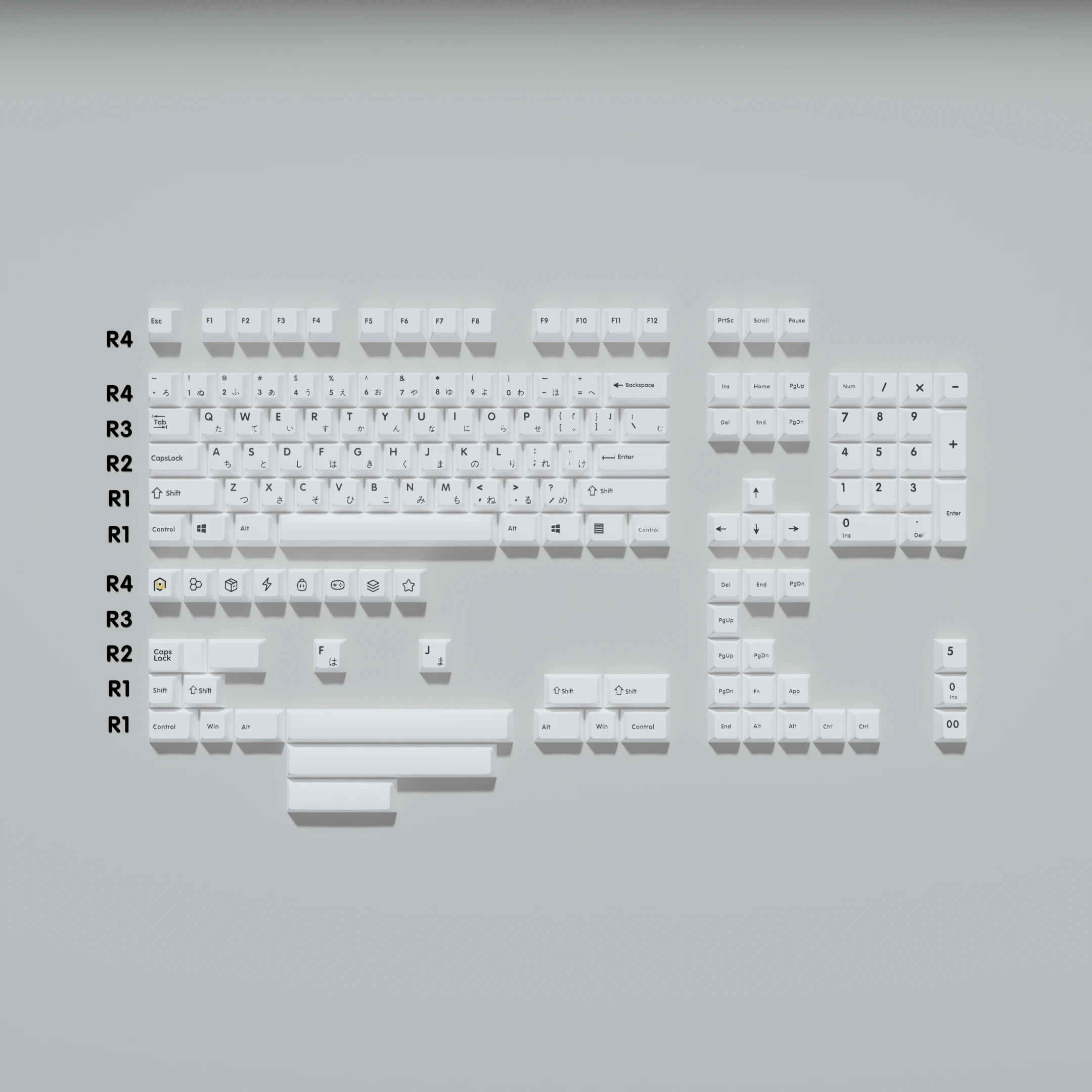 Клавиатура Subbed PBT для Razer Corsair механическая клавиатура минималистичные белые