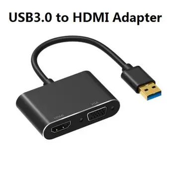 

1080P USB3.0 To HDMI VGA Adapter Cable 5 Gbps Super Speed Durable Converter For Windows 10 8 7 For Macbook Pro Samsung